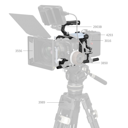 SmallRig 4575B - zaawansowany zestaw z klatką do Blackmagic Design Cinema 6K - przykład użycia
